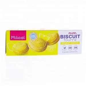 Milical Biscuits Fourrés au Citron 12 unités pas cher