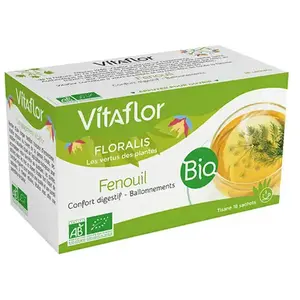 Comparateur de prix : Vitaflor Bio Tisane Fenouil 18 sachets
