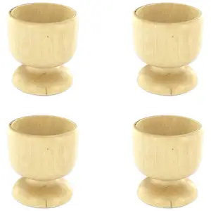 Comparateur de prix : Lot de 4 coquetiers designs en bois Fackelmann Wood Edition Fackelmann
