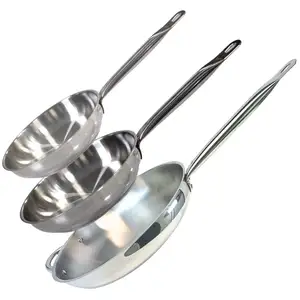 Comparateur de prix : Elo - Lot de 3 poêles inox de 24 cm 28 cm et 32 cm Elo Profi Therm