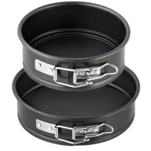 Comparateur de prix : Fackelmann - Lot de 2 mini moules à manqué à charnière de 12 cm et 16 cm