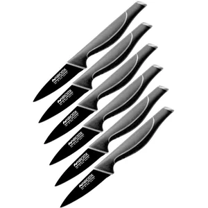 Ensemble de 6 couteaux à légumes 20 cm nirosta black edition 9324350B8...