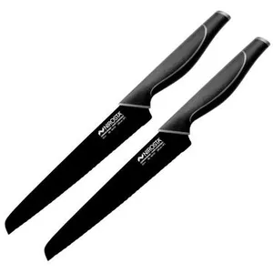Ensemble de 2 Couteaux à pain dentelé Nirosta Black Edition  