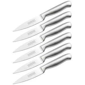 Ensemble de 6 couteaux d'office en inox 20 cm en tout nirosta star 932...