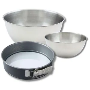 ZENKER Set à pâtisserie avec 1 moule à manqué à charnière 26 cm fond en verre... pas cher