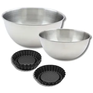 Ensemble avec 1 Lot de 6 moules à tartelettes, 1 spatule Zenker et 2 b... pas cher