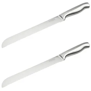 Comparateur de prix : Ensemble de 2 Couteaux à pain en inox 33,5 cm en tout Nirosta