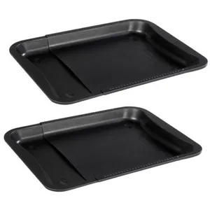 Comparateur de prix : Ensemble de 2 plaques de four extensible de 35-52 x 32 cm zenker black...