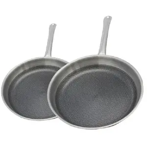 Comparateur de prix : Elo - Lot de 2 poêles 24 cm et 28 cm en inox sans PFAS Elo
