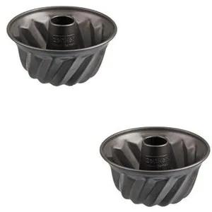 Comparateur de prix : Fackelmann - Ensemble de 2 Moules à kouglof 18 cm Zenker Spécial Mini