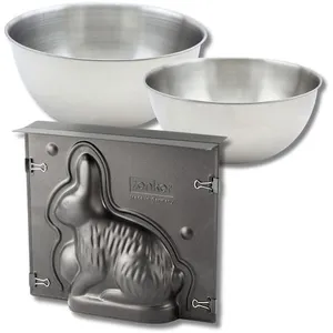 Zenker Set pâtisserie avec moule 3D lapin de Pâques 600 ml, 2 bols à mixer et... pas cher