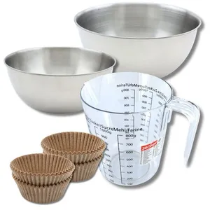 ZENKER Set pâtisserie avec 40 moules à muffins en papier, 2 bols à mixer, ver... pas cher