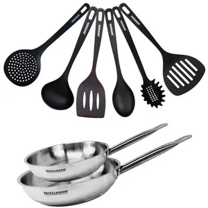 Comparateur de prix : Fackelmann - Set de 2 poêles et 6 ustensiles Eterna
