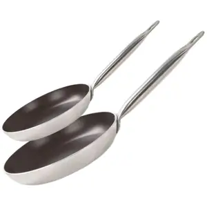 Set de 2 poêles 24 et 32 cm céramique sans pfas bistro line elo 9803750 pas cher