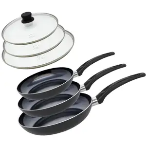 Comparateur de prix : Elo - Set de 3 Poêles 20, 24 et 28 cm céramique sans PFAS et 3