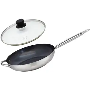 Elo - Set Poêle de cuisson céramique sans PFAS et couvercle pas cher