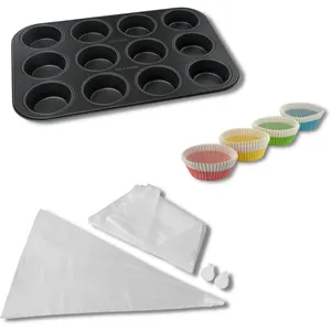 Comparateur de prix : Fackelmann - Ensemble 3 pièces spécial muffins Zenker