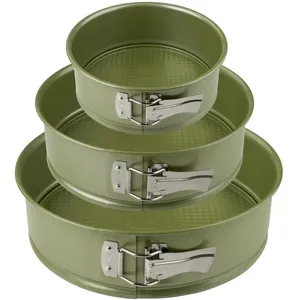 Comparateur de prix : Fackelmann - Set de 3 moules à manqué à charnière 20 cm 24 cm et 26 cm Zenker