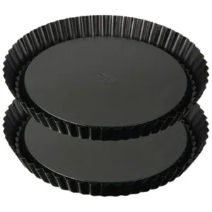 Lot de 2 moules à tarte renversée 28 cm Dr.Oetker Tradition Dr. Oetker pas cher