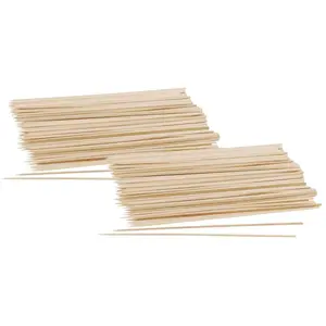 Comparateur de prix : Lot de 100 piques en bois pour brochettes de 25 cm Fackelmann Eco Frie...