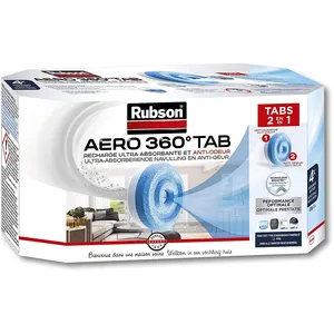 Comparateur de prix : Absorbeur - RUBSON - AERO 360 - Recharge - Neutre - Lot de 4