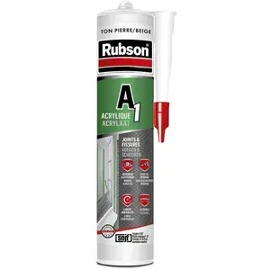 Rubson - Mastic Acrylique A1 Intérieur & Extérieur Ton PierreBeige pas cher