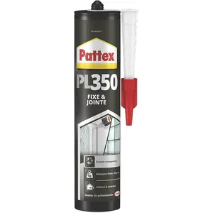 Colle de fixation transparente à base de polymère hybride PL350 de PATTEX