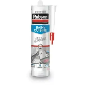 Comparateur de prix : RUBSON Mastic sanitaire - Cartouche 280ml - Gris béton