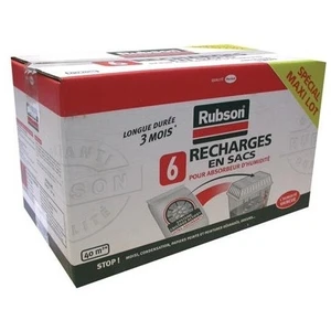 RUBSON Recharge absorbeur - Lot de 6 - 1 kg pas cher