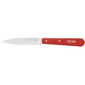 Comparateur de prix : Opinel - Couteau cranté à tomates 10 CM manche bois rouge N°113 - OPINEL