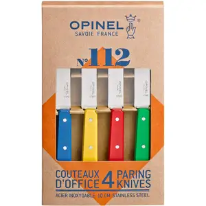 Comparateur de prix : Coffret 4 Couteaux Office N°112 Opinel Classiques 10 cm