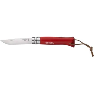 Opinel - Tradition Colours Bushwhacker N°08 - Couteau pliant - 8.5 cm - Rouge pas cher