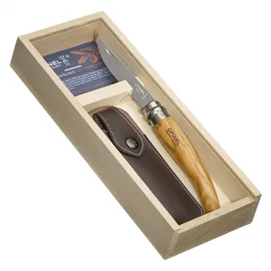Opinel N°10 Olivier Couteau Effile Avec Etui Plumier Coffret Idee Cadeau pas cher