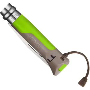 Couteau Opinel Vert : Compagnon Idéal pour Aventures Outdoor Extrêmes pas cher