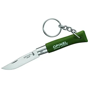 Opinel - 92054 - sachet 6 porte-cles opinel n.4 kaki inox
