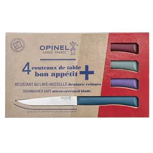 Comparateur de prix : Couteau à steak OPINEL Bon Appétit + Glam 4 couteaux de table