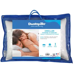 Oreiller rectangulaire 50x70 cm DUNLOPILLO POMME D'AMOUR