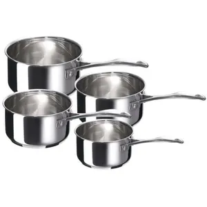 Comparateur de prix : Beka Batterie de 4 casseroles en inox Chef - 14- 20 cm (sans couvercles)
