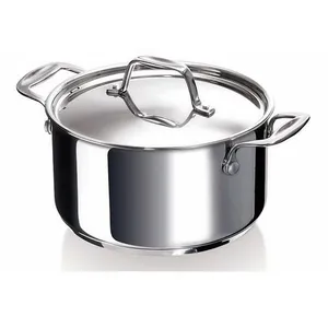 Comparateur de prix : Bekaline 12061264 Chef Faitout + Couvercle en acier inoxydable 26 cm, Silver