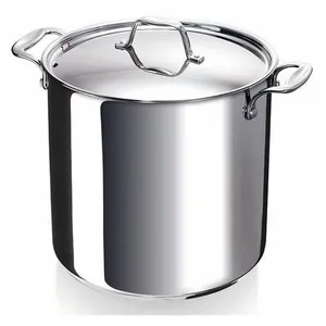 Comparateur de prix : Bekaline 12063244 Chef Traiteur + Couvercle en acier inoxydable 24 cm, Argenté