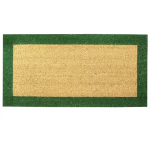 BTB - tapis brosse borde vert 17MM 33X70 tapis benoit 100950 pas cher