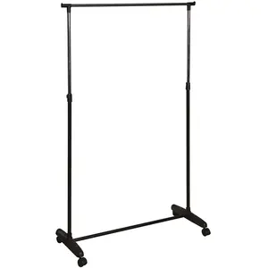 Comparateur de prix : Portant pour vêtements - MHOME - H118-180 cm - Métal - Noir