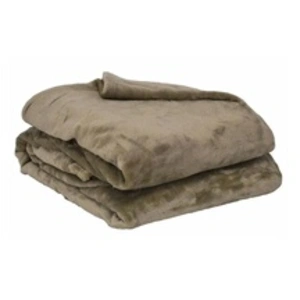 Comparateur de prix : TOISON D'OR - Plaid - Microflanelle - 130x170cm - Taupe