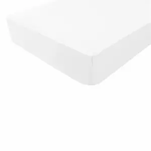 Domiva Drap housse jersey 50x100 cm blanc - doux nid pas cher