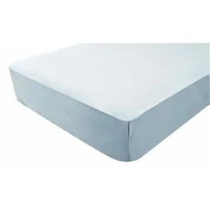 Merkloos / Sans marque Drap housse tout en 1 Uni - Jersey - Imperméable - Perle - 60 x 120 cm pas cher
