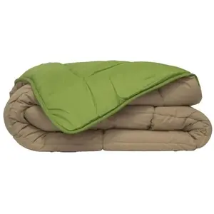 Couette Microfibre 400g/m² CALGARY Anis & Nude 140x200cmVendu parcarrefour