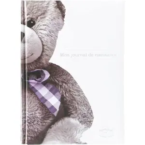 Journal De Naissance - Domiva - Ourson - Blanc Et Beige Beige