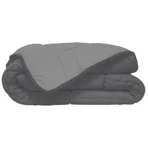 Comparateur de prix : TOISON D'OR HUDSON Couette legere Microfibre 200g/m2 220x240cm Acier + Argent