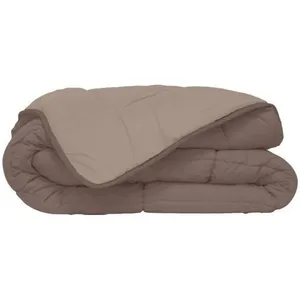 Comparateur de prix : TOISON D'OR HUDSON Couette légère Microfibre 200g/m² 140x200cm Taupe & Lin