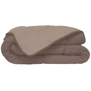Comparateur de prix : TOISON D'OR HUDSON Couette légère Microfibre 200g/m² 240x260cm Taupe & Lin